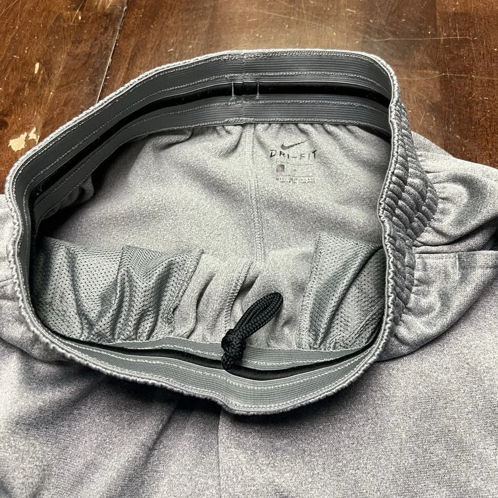 Nike Men's Jogger Large‎ Dri Fit Gym Ankle Zip Holographic Swoosh Zip Padding